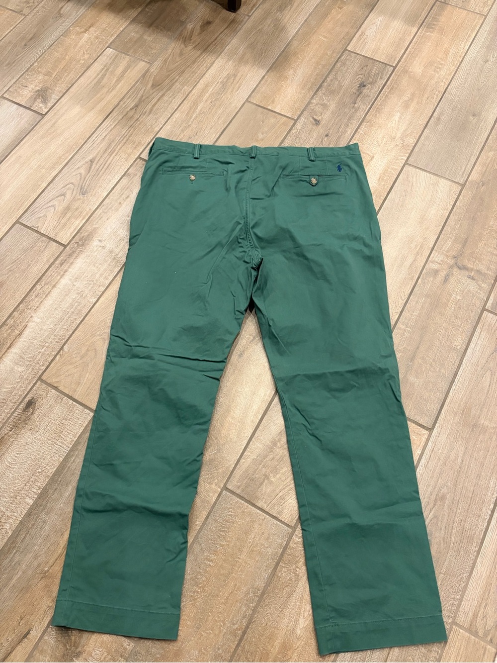 Polo Ralph Lauren Men's Green Chino Pants 40 x 32 cotton twill
